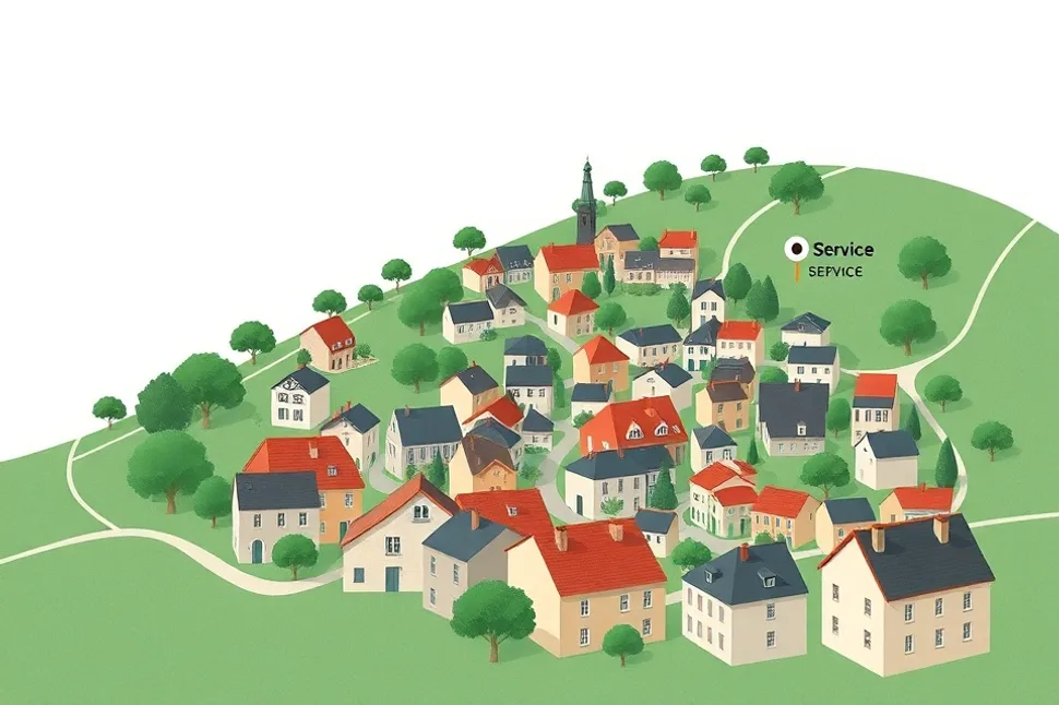 Carte du secteur d'intervention autour de Montceau-les-Mines (71300)